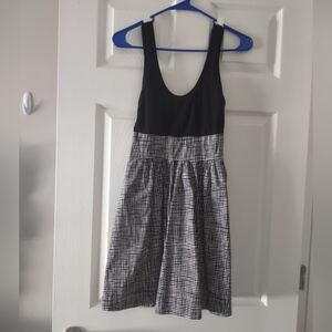 Express Black and White Tank Grid dress Sz 0